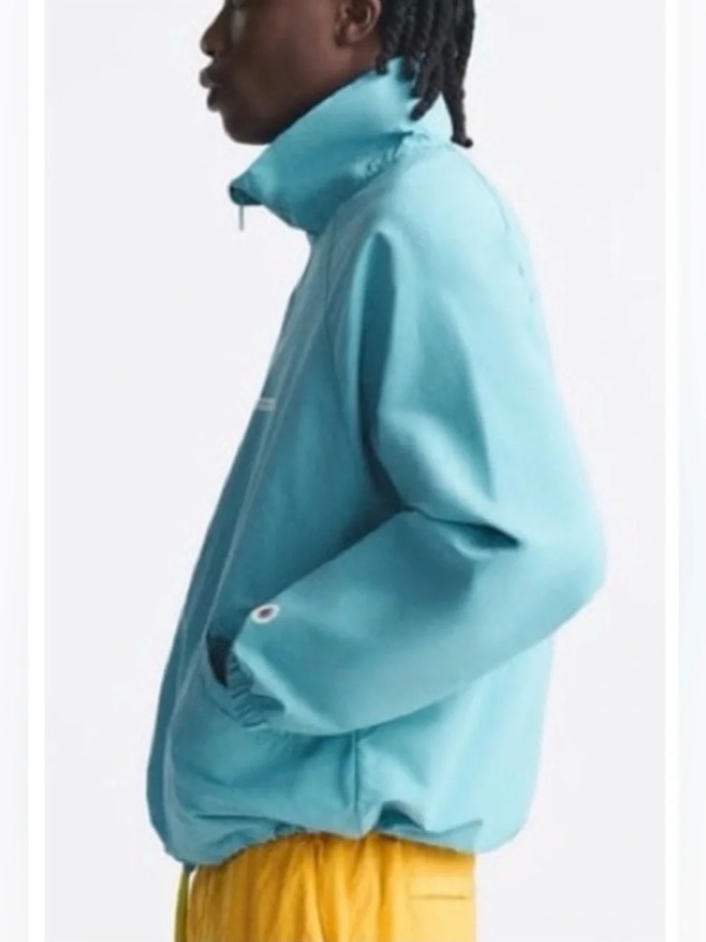 ZARA X RHUIGI limited edition blue Redesigning Human Uniform pullover sz S-M